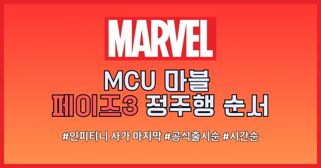 마블 페이즈3 정주행 순서썸네일